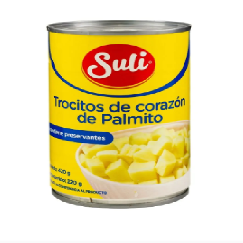 Trocitos Suli de Corazón de Palmito - 420 g